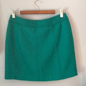 Teal Tweed Skirt